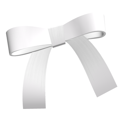 Kawaii White ribbon ♡ Roblox item