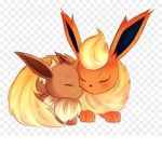 Evee and flureon