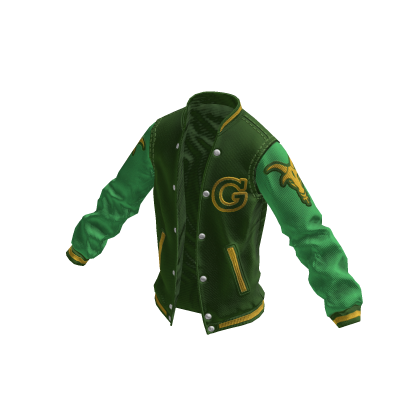 College Jacket | Green Yellow Jade