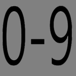 Numbers [0-9]