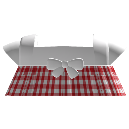 ꒰♡ cute mini plaid red/white dress ꒰♡ Roblox item