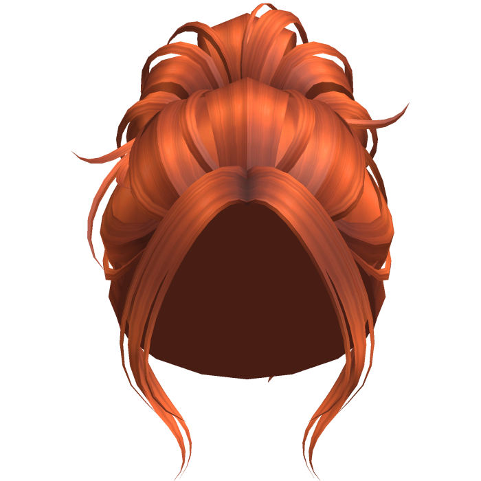 Sleek Messy Hair Updo Bun (Ginger)