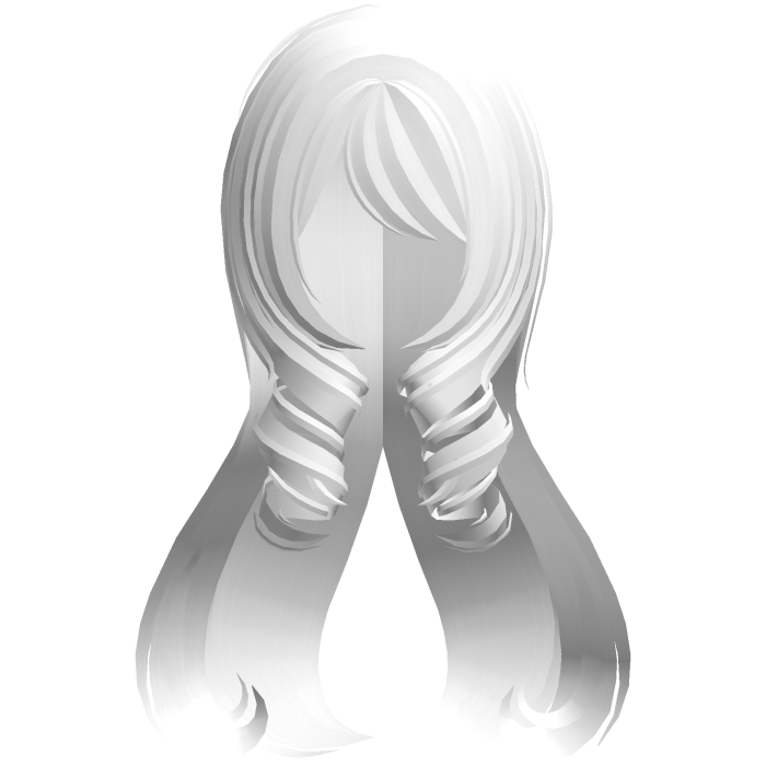 curly princess long heart hair white