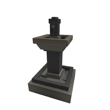 Venue Hydration Fountain — Stylized Low-Poly