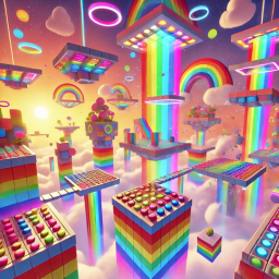 Obby of Rainbows but no Checkpoints