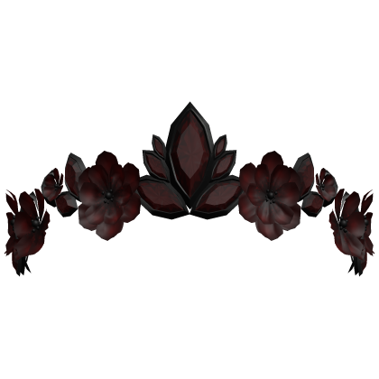 Secret Floral Fairy Tiara - Red/Black Roblox item
