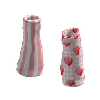 🍓 Plaid Strawberry Legwarmers
