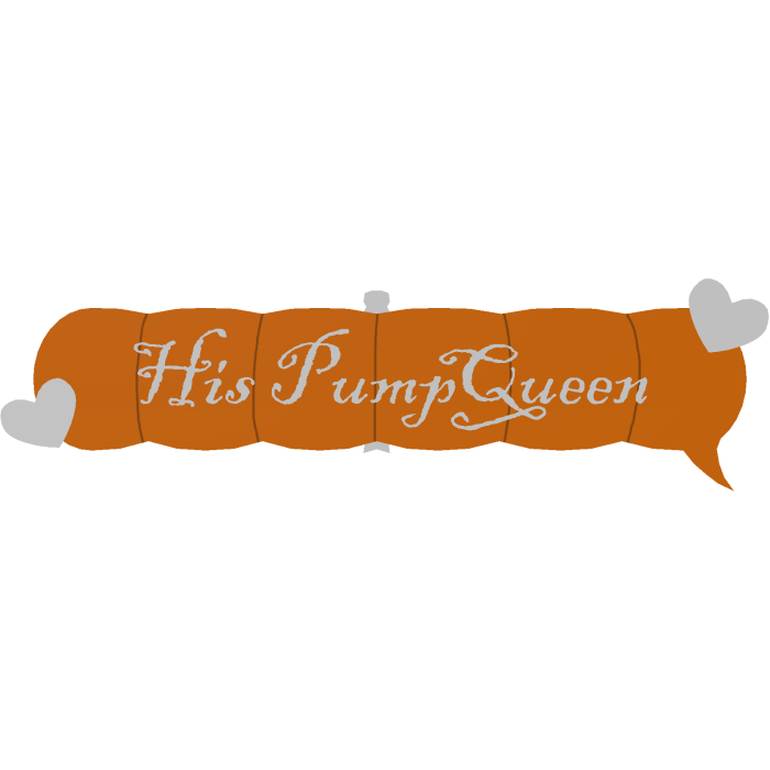 His Pump Queen - matching cute halloween text