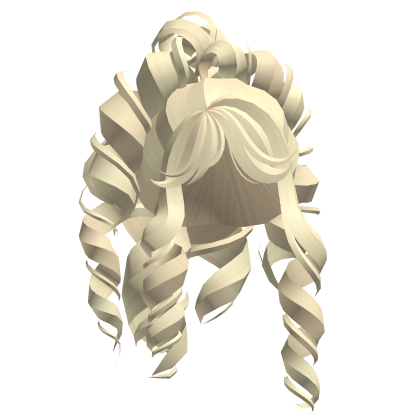 Gyaru Curly Fluffy Ponytail Yellow Roblox