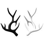 Black and White Antlers