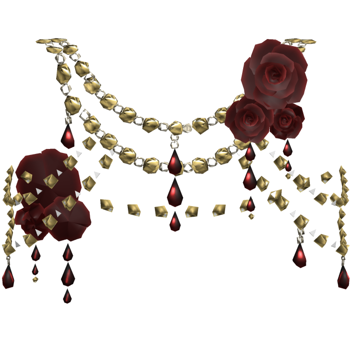 Yellow Body Front Jewelry w Red Roses