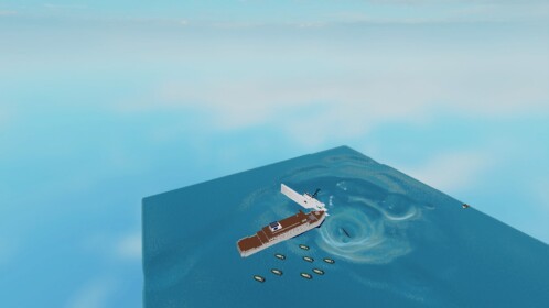 Sinking Ship In Whirl Pool