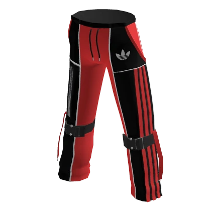 Red adidas pants roblox store
