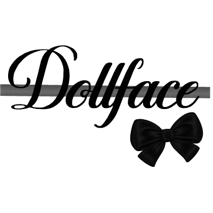 ♡ emo alt dollface hair clip in black