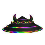Rainbow Ninja Devil Hat