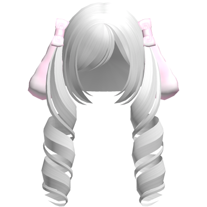 🤍 cutecore bunny curly pigtails white