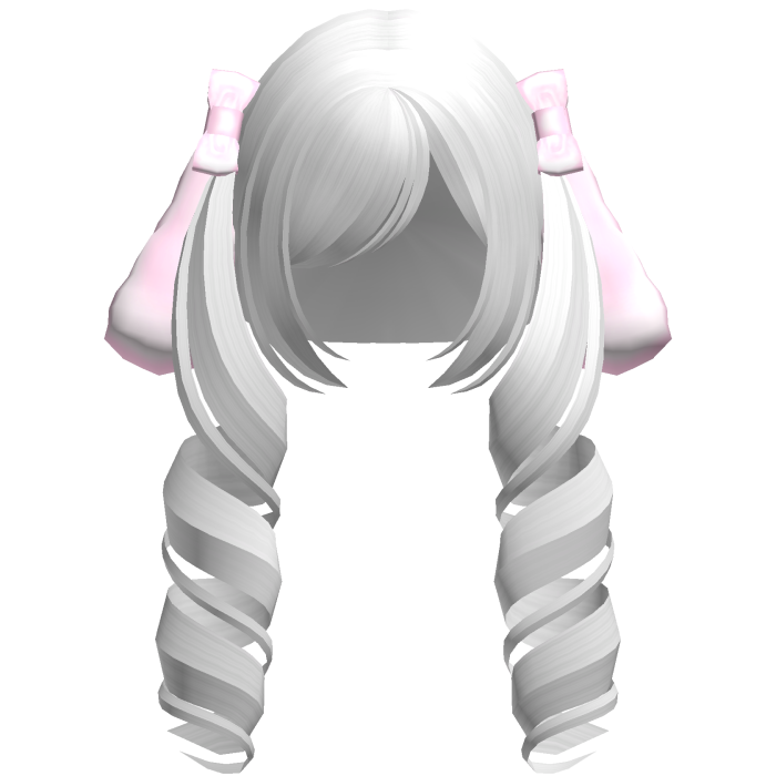 🤍 cutecore bunny curly pigtails white