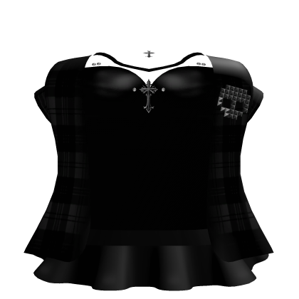 🖤🩶 Emo Moe Midnight Plaid Set  Roblox item