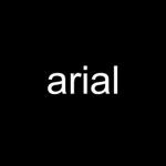 Arial Font Clothing