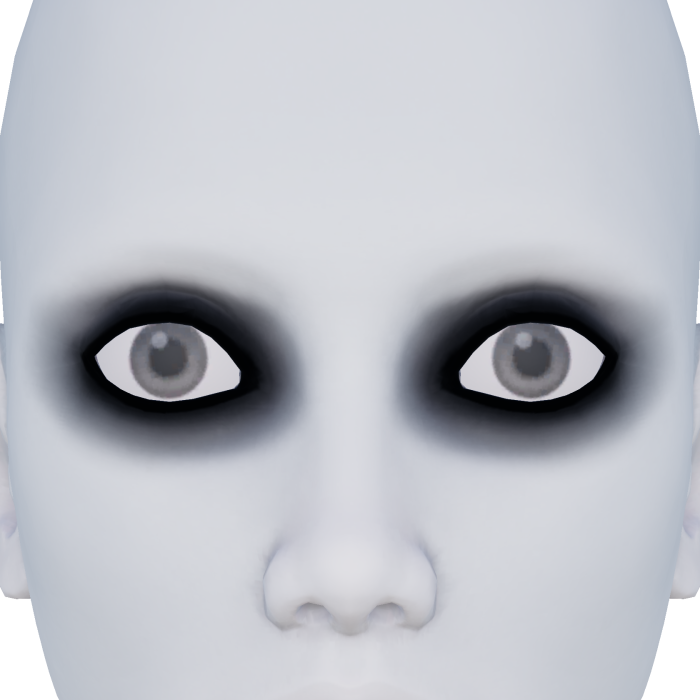 Neon Glowing Black Eyes