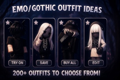 [🕸️] Emo Goth Avatar Outfits Ideas [UPDATE]