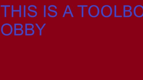 TOOLBOX OBBY