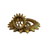Gold Cog Crown