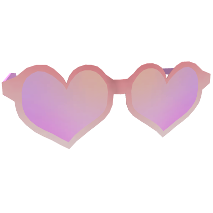 Pastel Pink Heart Sunglasses