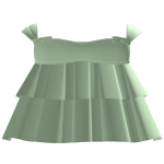 [FREE] pretty ruffled babydoll dress in green