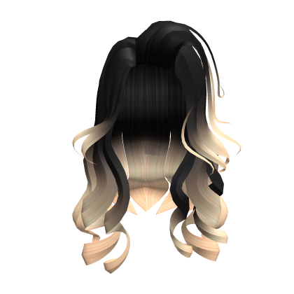 Black to Blonde Curly Girl Hair Roblox item