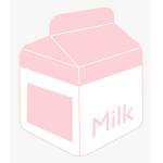 Pink cute milk