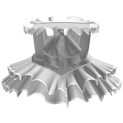White Ruffled Victorian Dress Roblox item