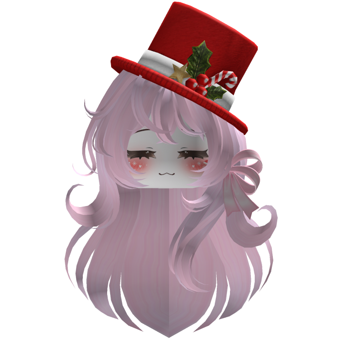 Beautiful Christmas hat hairstyle bow (Pink)