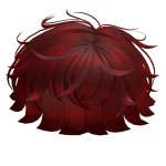 Red Messy Boy Hair