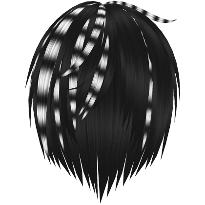 Japanese Vkei Black Racoon Long Messy Boy Hair Roblox item