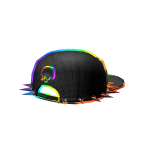 Rainbow Glitch Backwards Spike Flatbrim BBxK