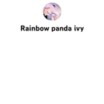 Rainbow panda ivy