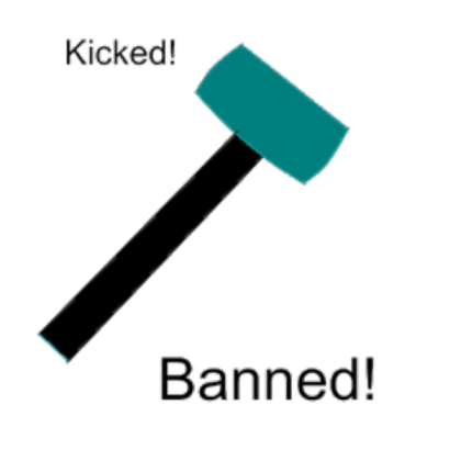 Banned Decal(TRANSPARENT) Roblox decal