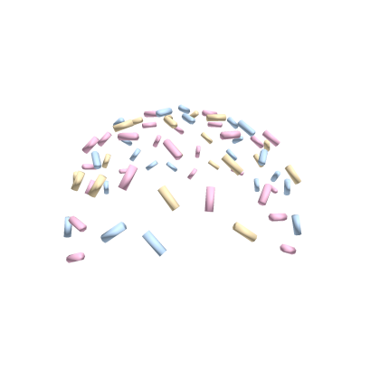 Cute Rainbow Sprinkle Rain