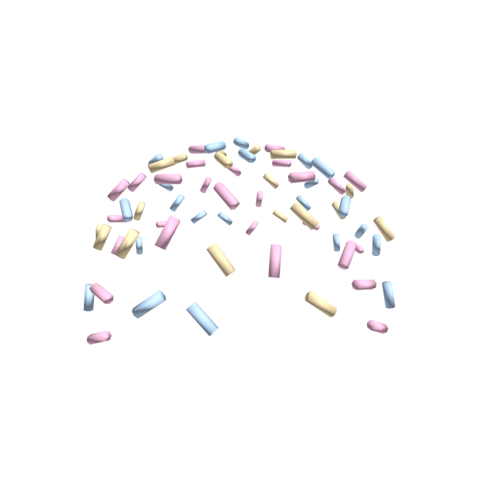 Cute Rainbow Sprinkle Rain