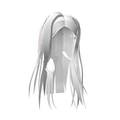 White Long Straight Hair Roblox item