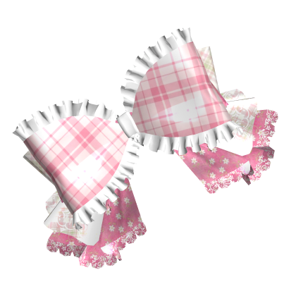  Mori Kei Pink Ruffled Big Bow Roblox item