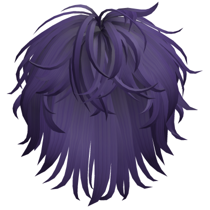 Tousled Layered Shag Hair - Purple