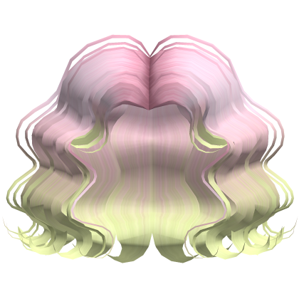 Short Curly Cute Bob Hair (Pink & Green)