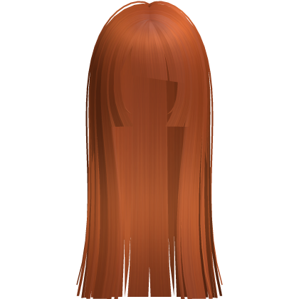 long gothic horror doll hime hair ginger orange Roblox item