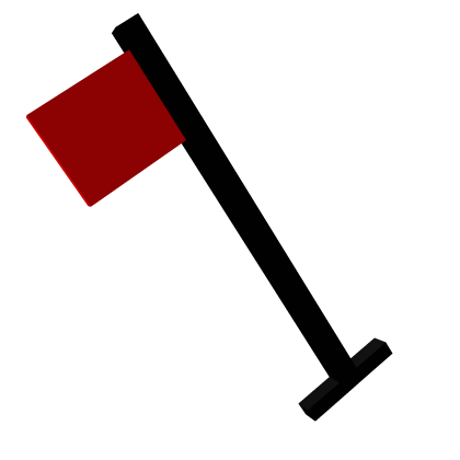 Minesweeper Red Flag Hair Clip/Pin