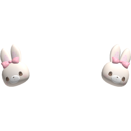 milkeemimi kawaii white bunny bobbles Roblox item