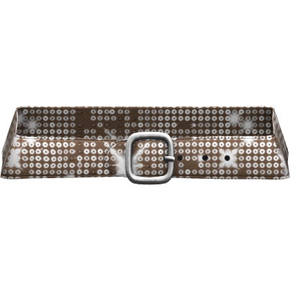 Luxury 2000s Y2K Disco Gyaru Glitter Belt Brown