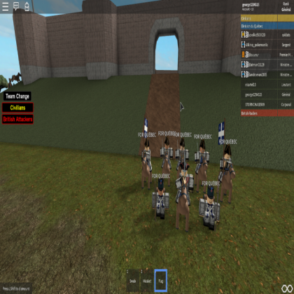 Division du Québec Officer Lower Ranks Painting Roblox decal