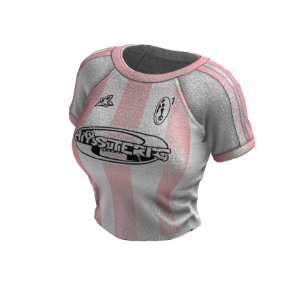 Striped Sporty Tee (White Pink)